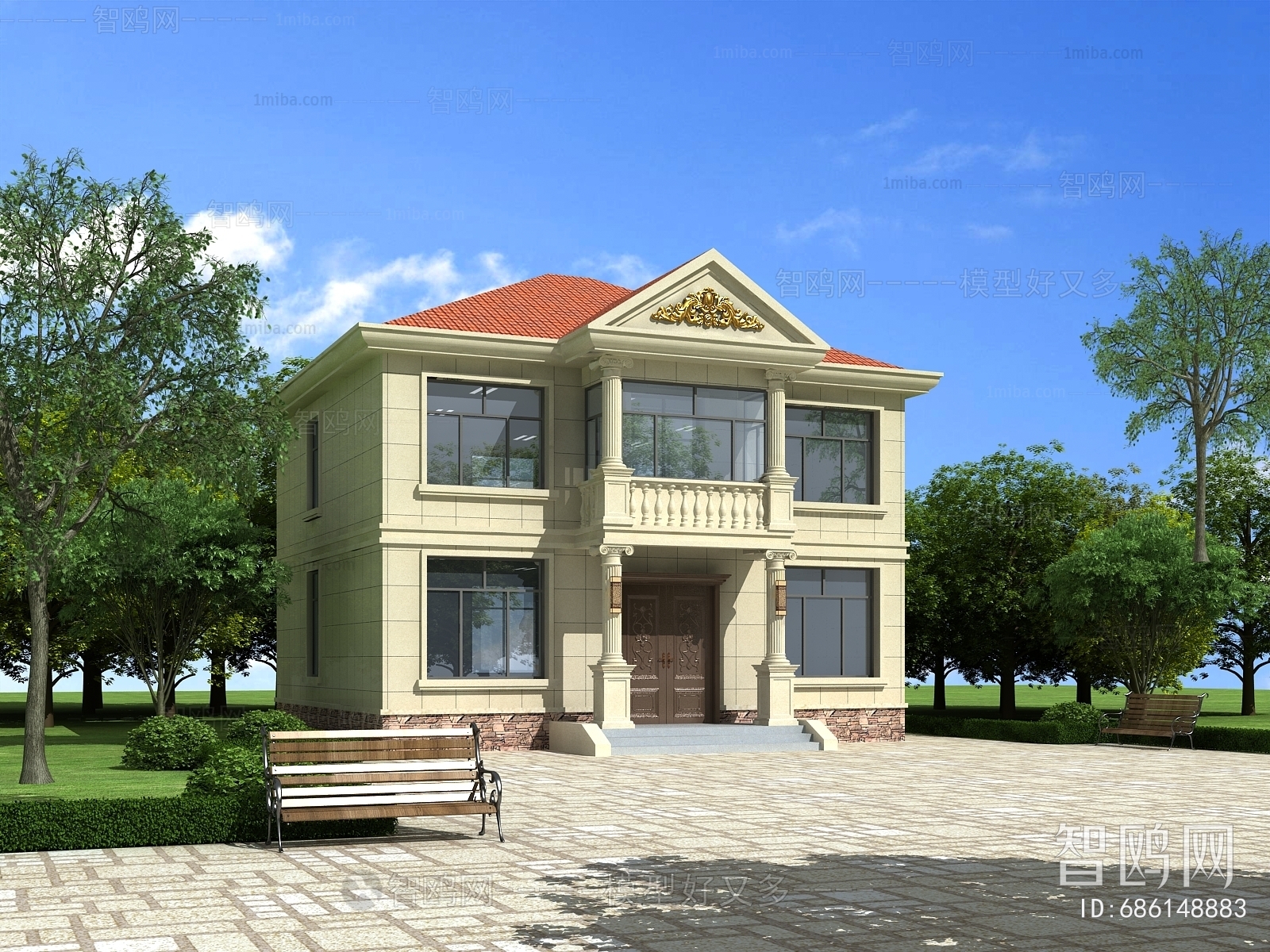 Simple European Style Detached Villa