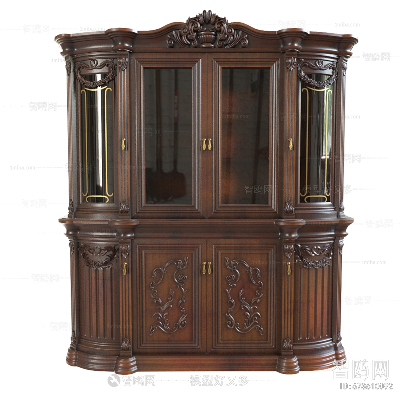 American Style Classical Style Wine Cabinet
