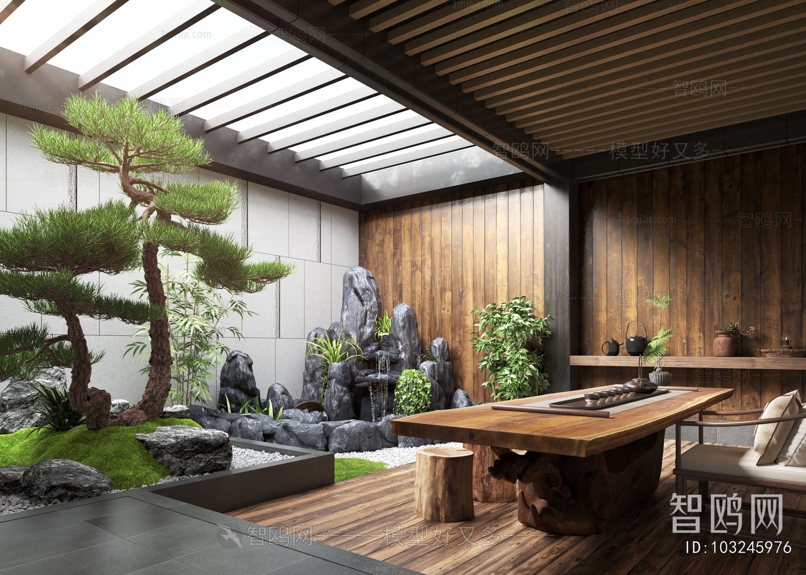 New Chinese Style Courtyard/landscape