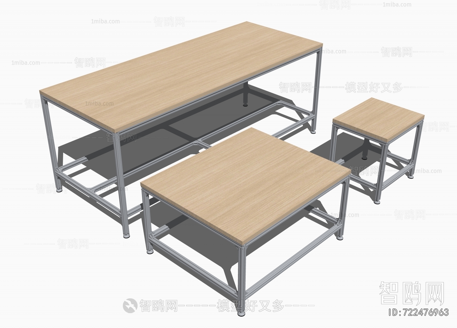 现代铝型材餐桌