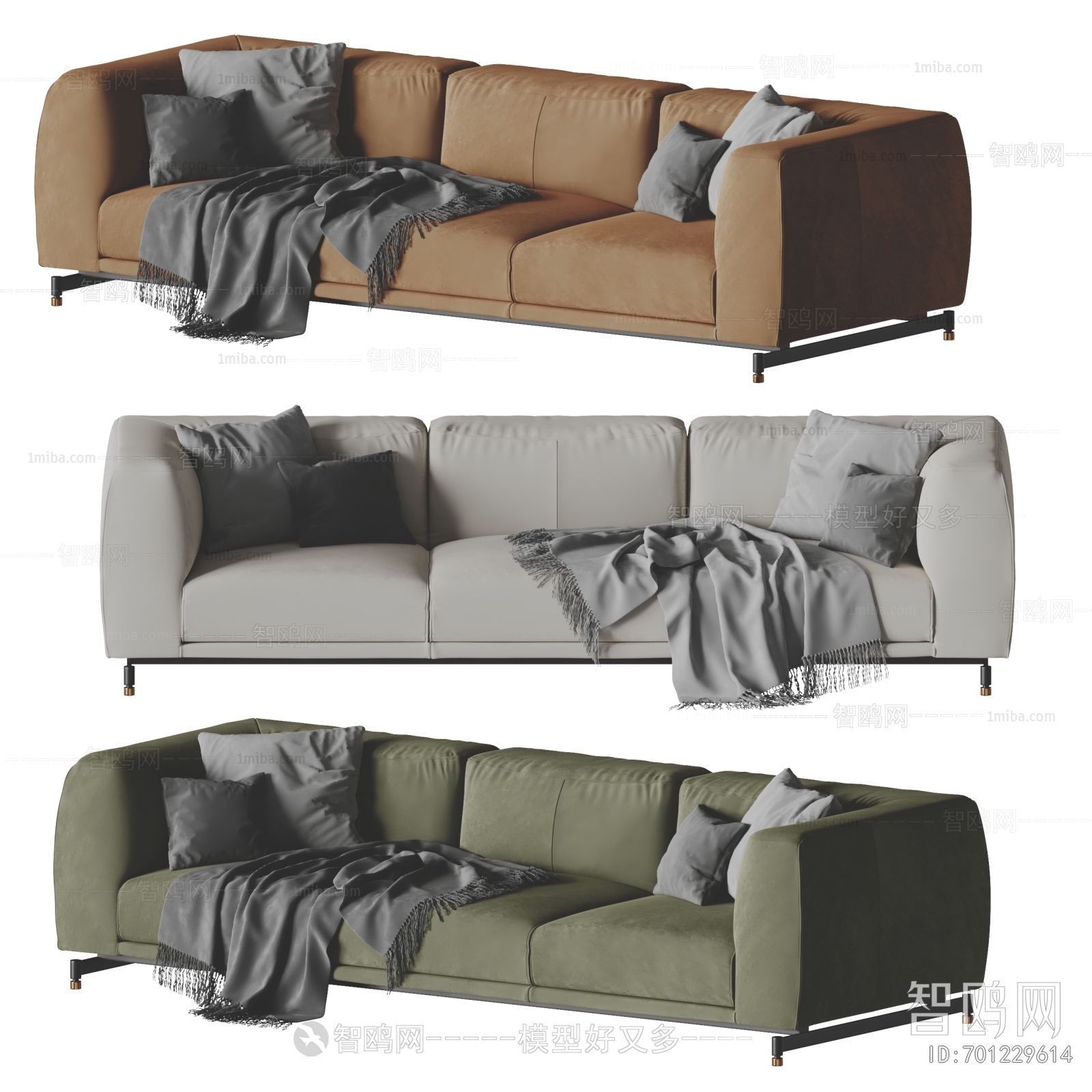 Modern Three-seat Sofa