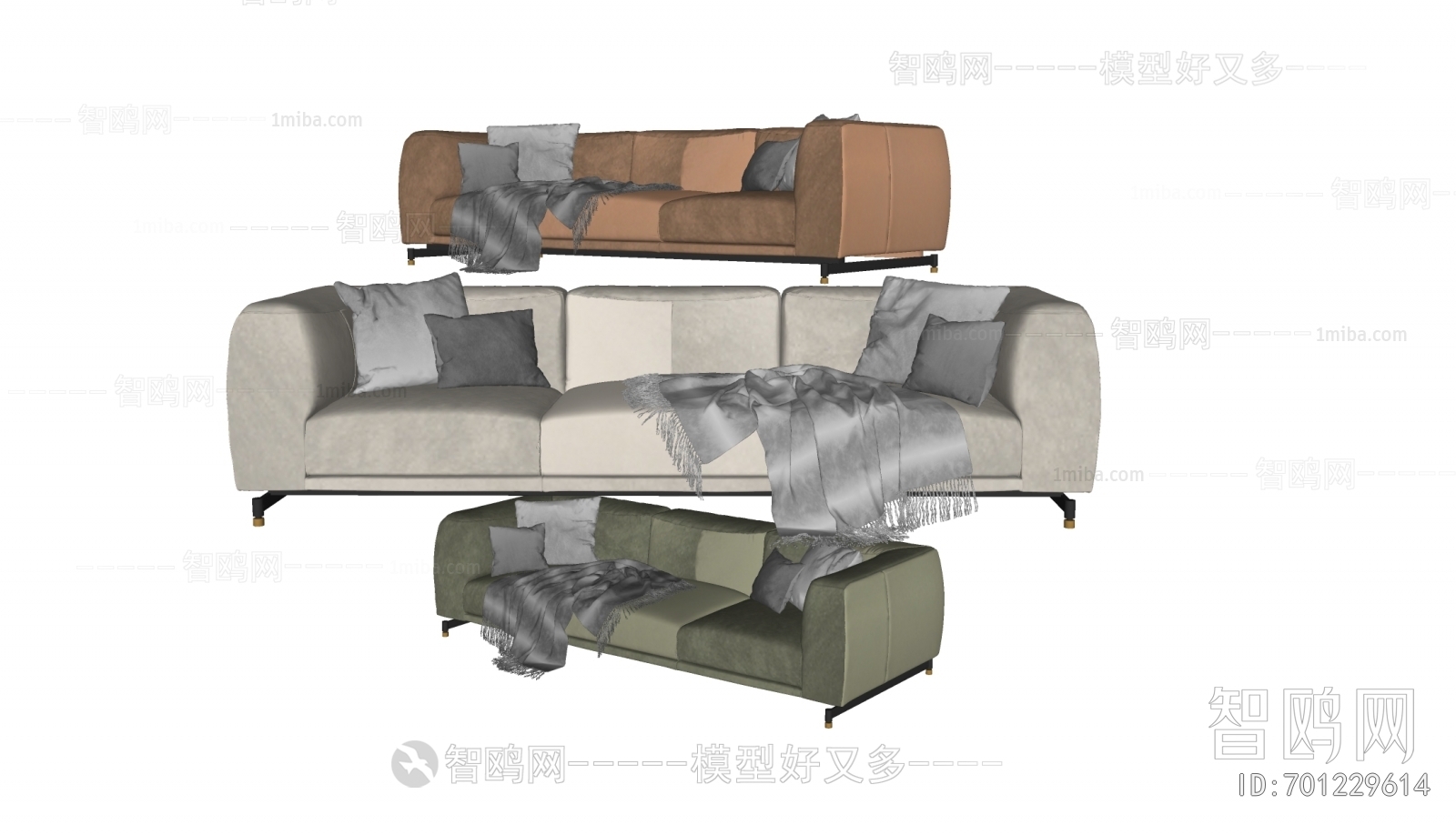 Modern Three-seat Sofa