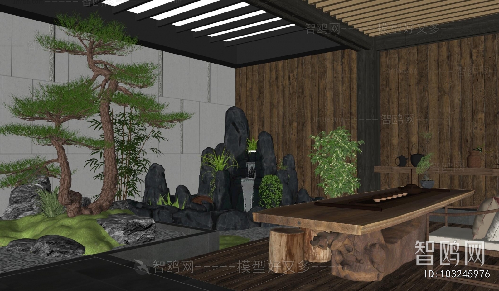 New Chinese Style Courtyard/landscape