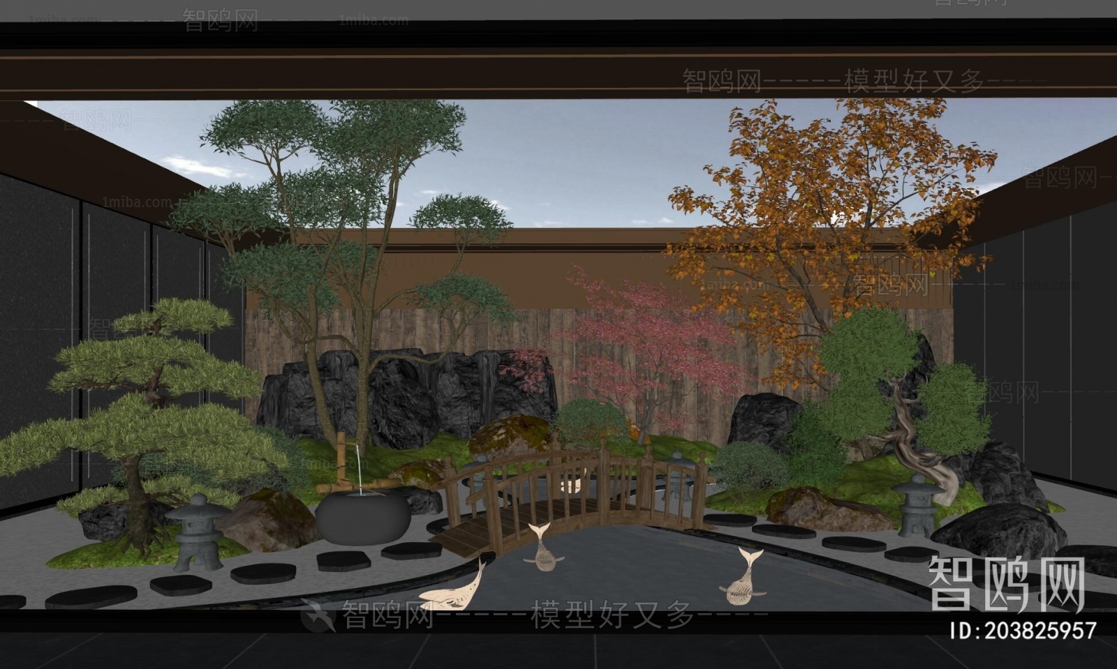 New Chinese Style Courtyard/landscape