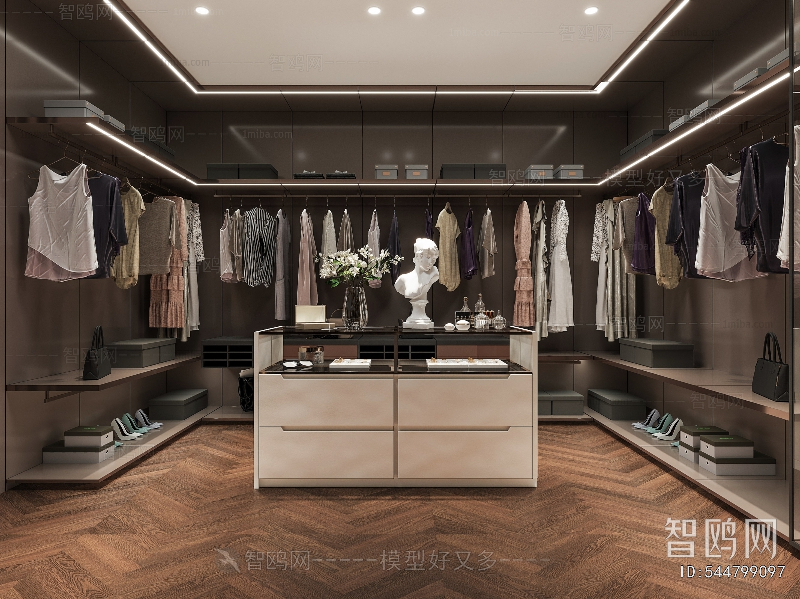 Modern Clothes Storage Area