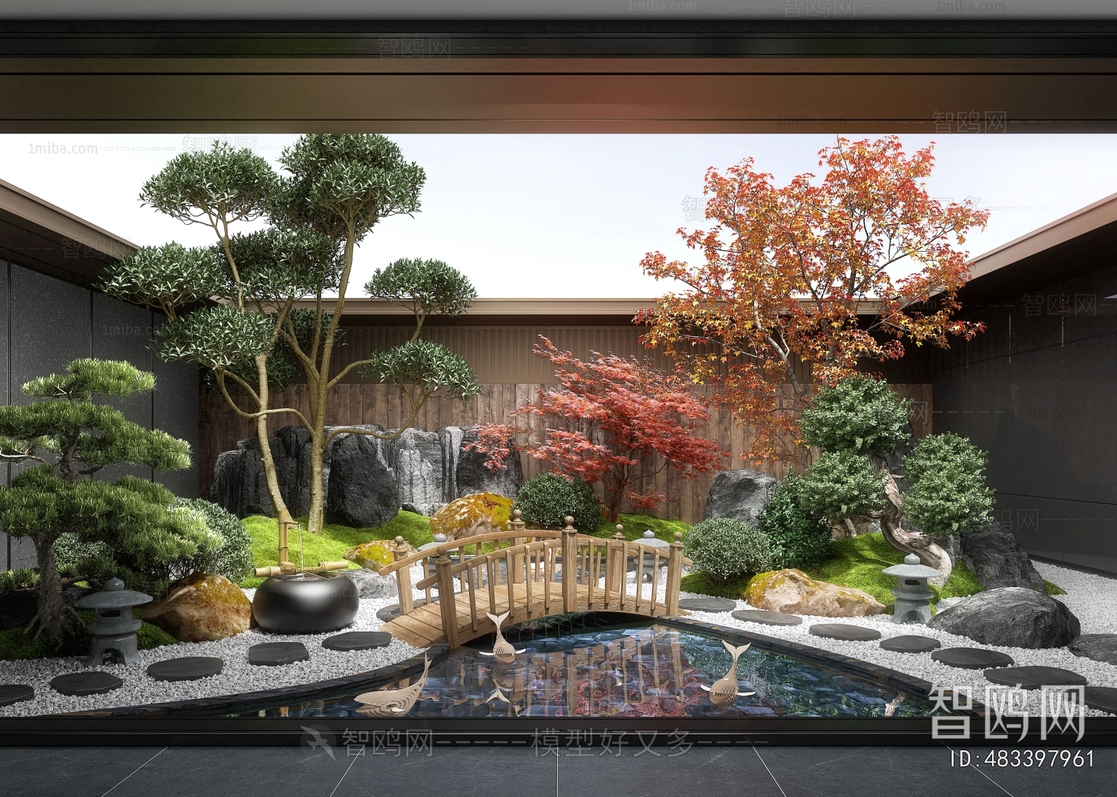 New Chinese Style Courtyard/landscape