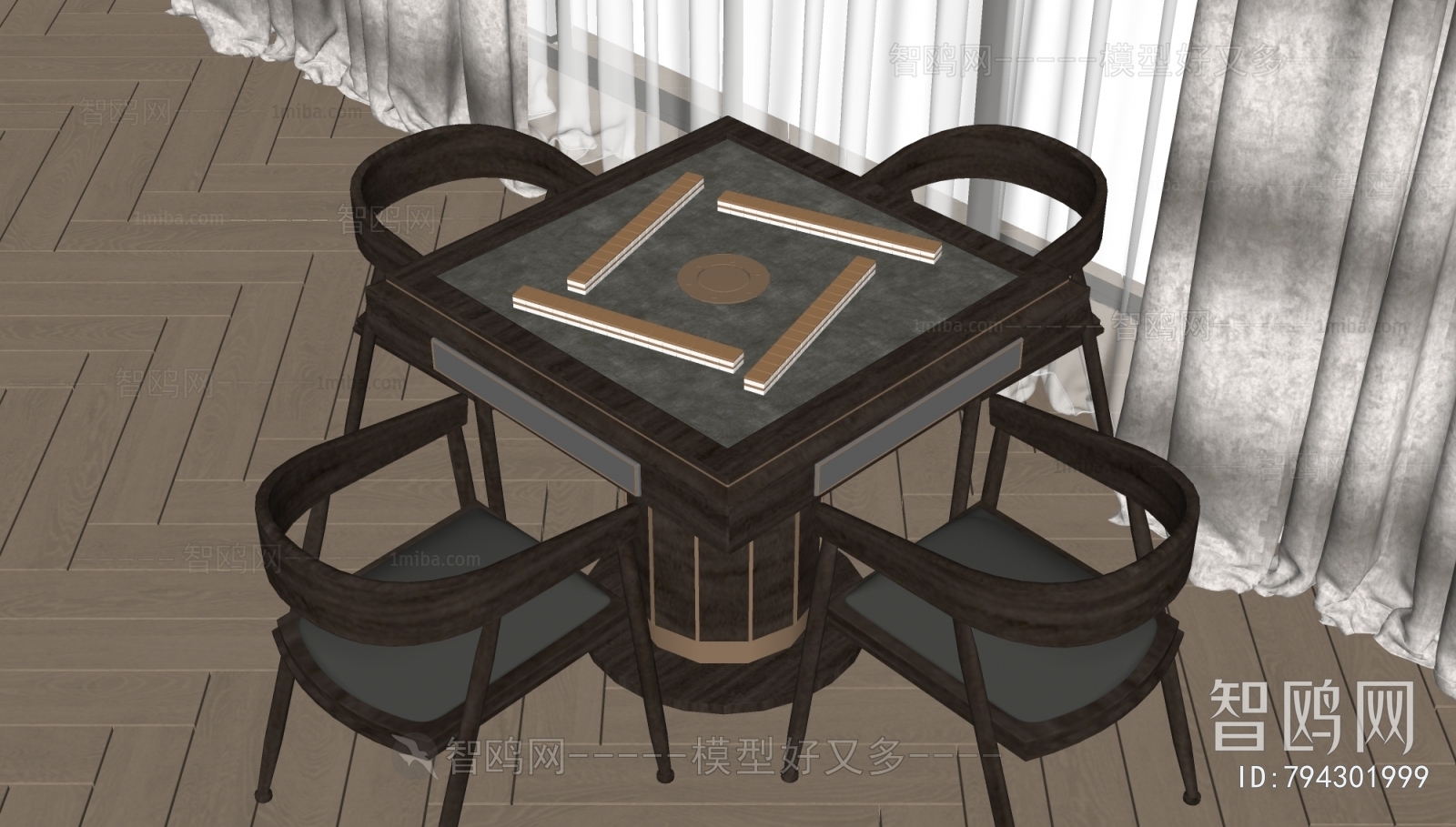 New Chinese Style Mahjong Tables And Chairs