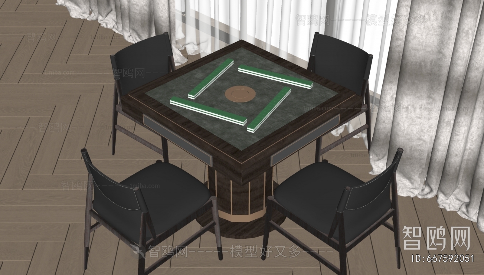 Modern Mahjong Tables And Chairs