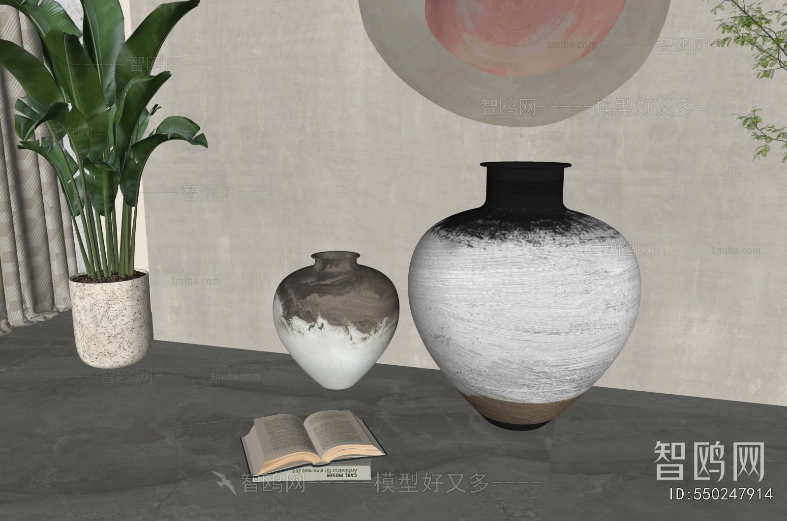 Wabi-sabi Style Clay Pot