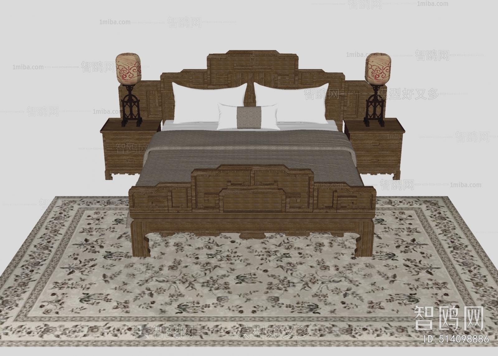 Chinese Style Double Bed