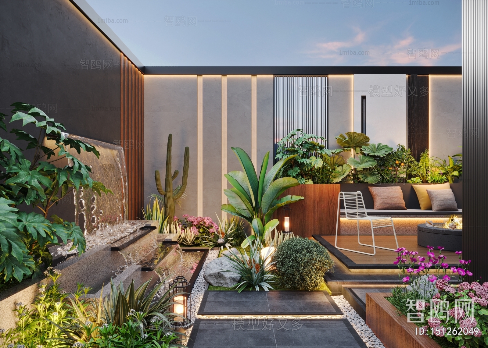 Modern Courtyard/landscape