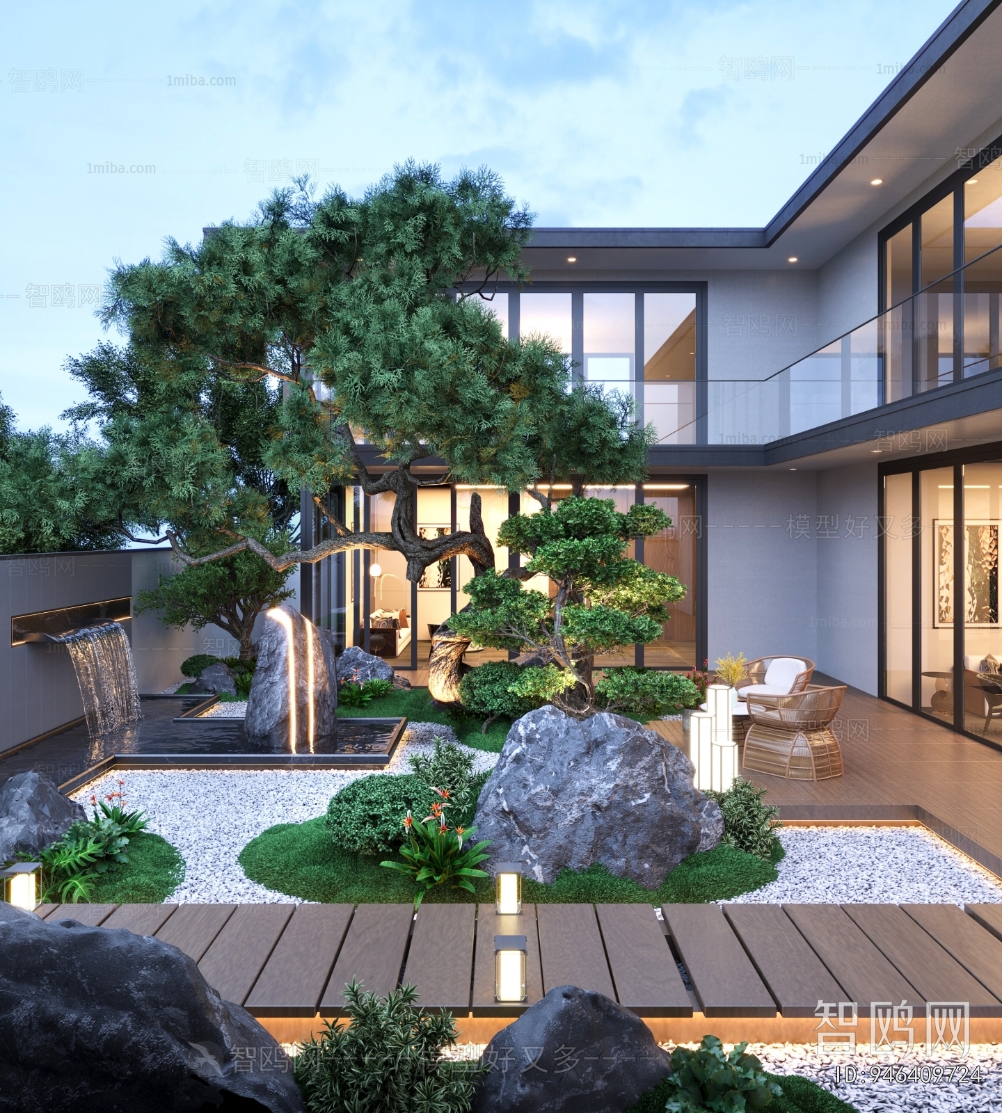 Modern Courtyard/landscape