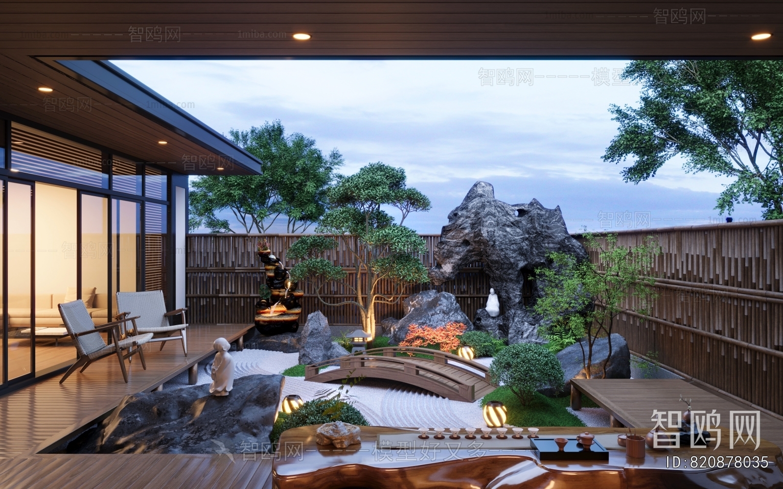 New Chinese Style Courtyard/landscape