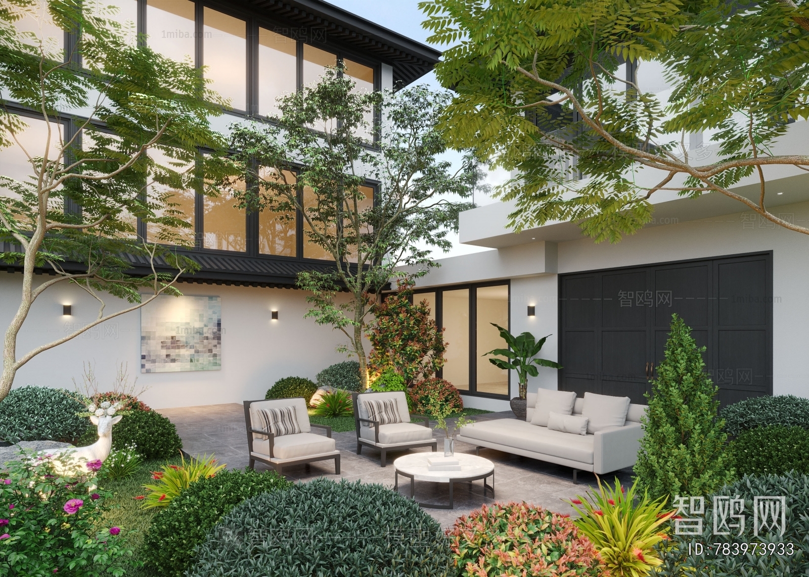 Modern Courtyard/landscape