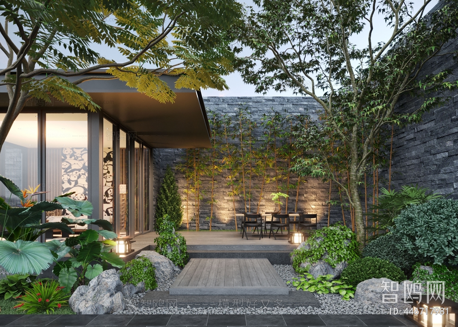 Modern Courtyard/landscape