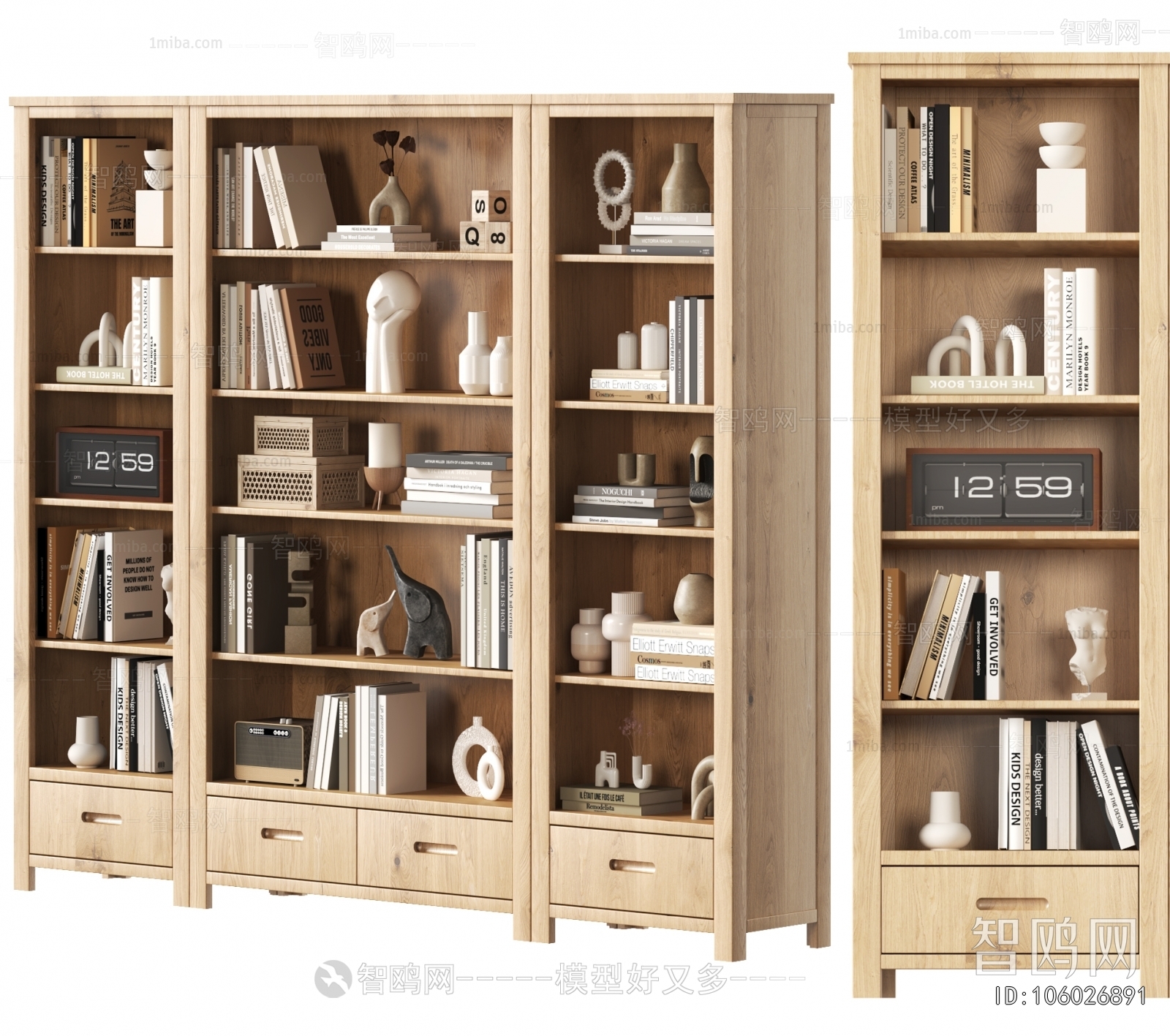 Nordic Style Bookcase