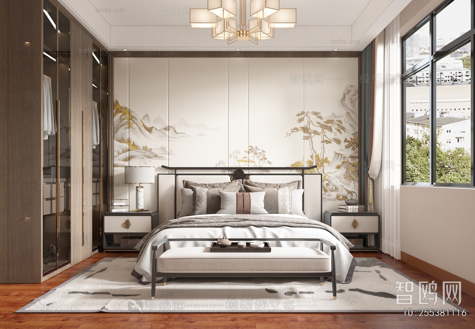 New Chinese Style Bedroom