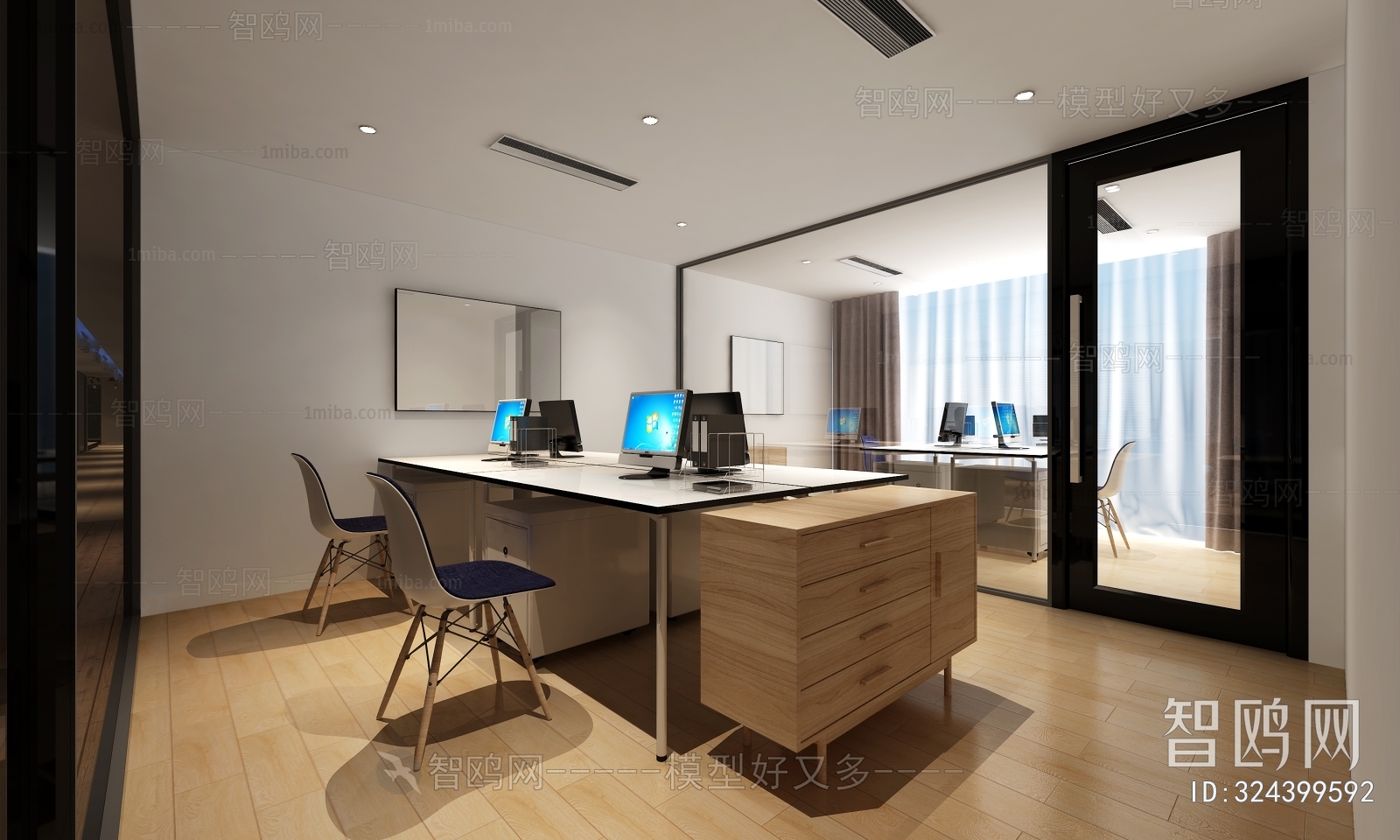 Modern Office Reception Desk