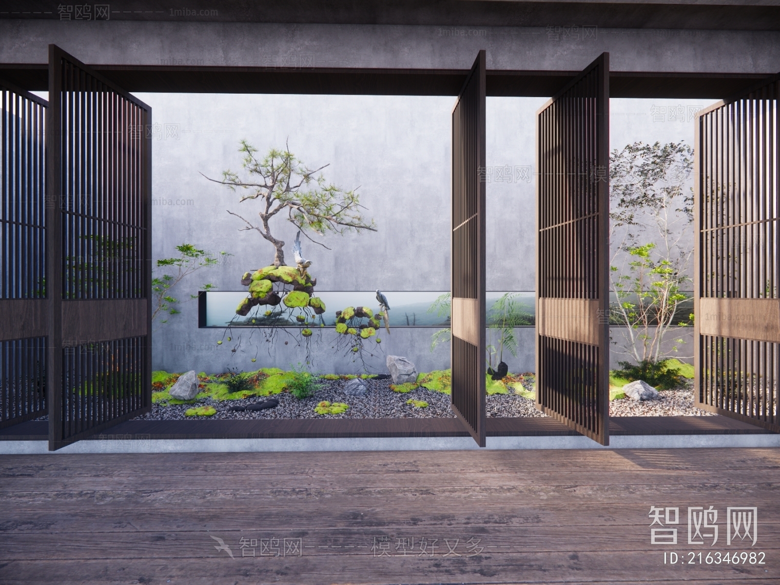 New Chinese Style Courtyard/landscape