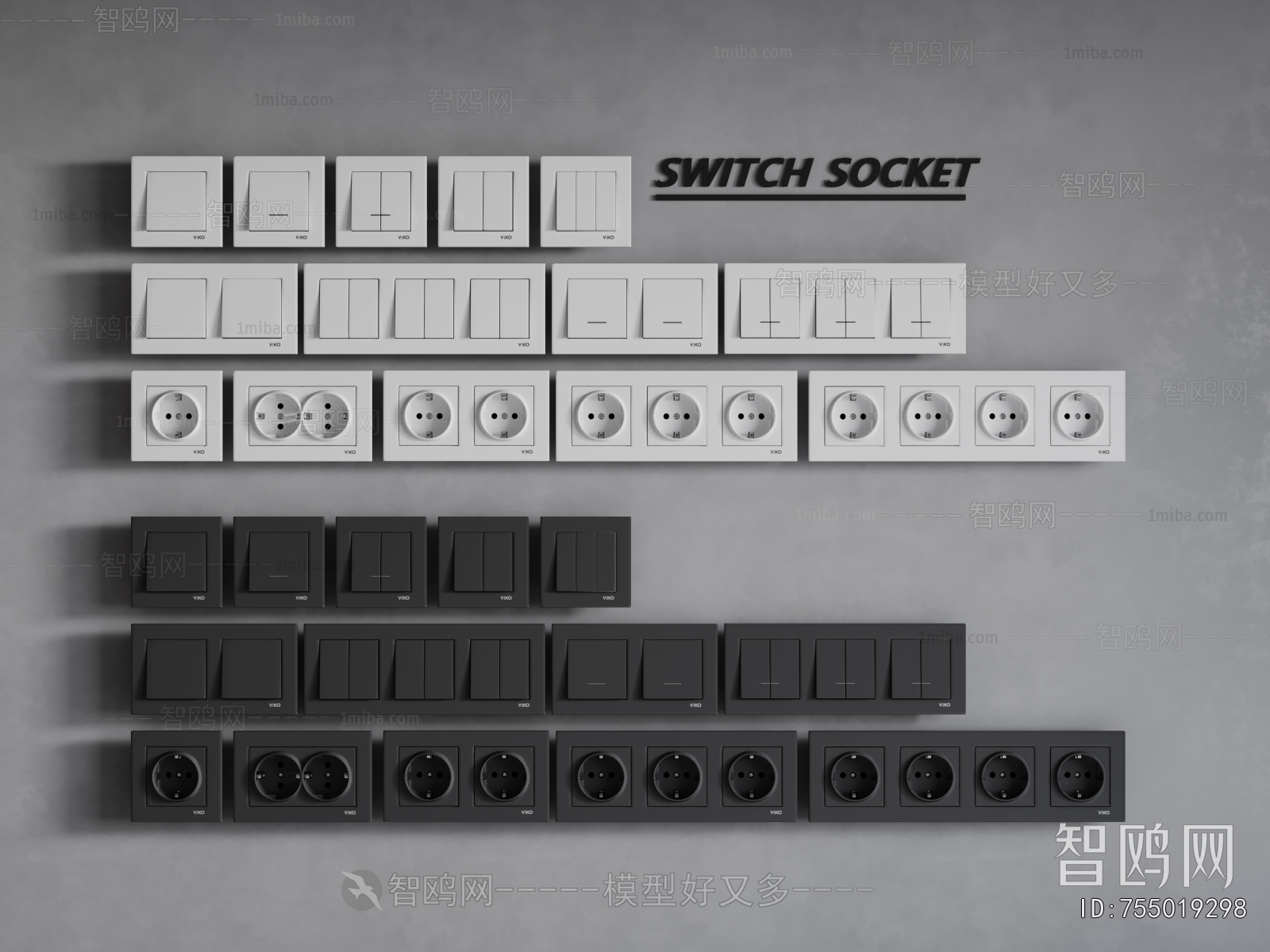 Modern Switch Socket Panel