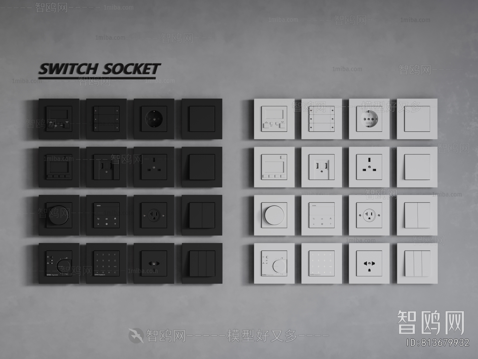 Modern Switch Socket Panel