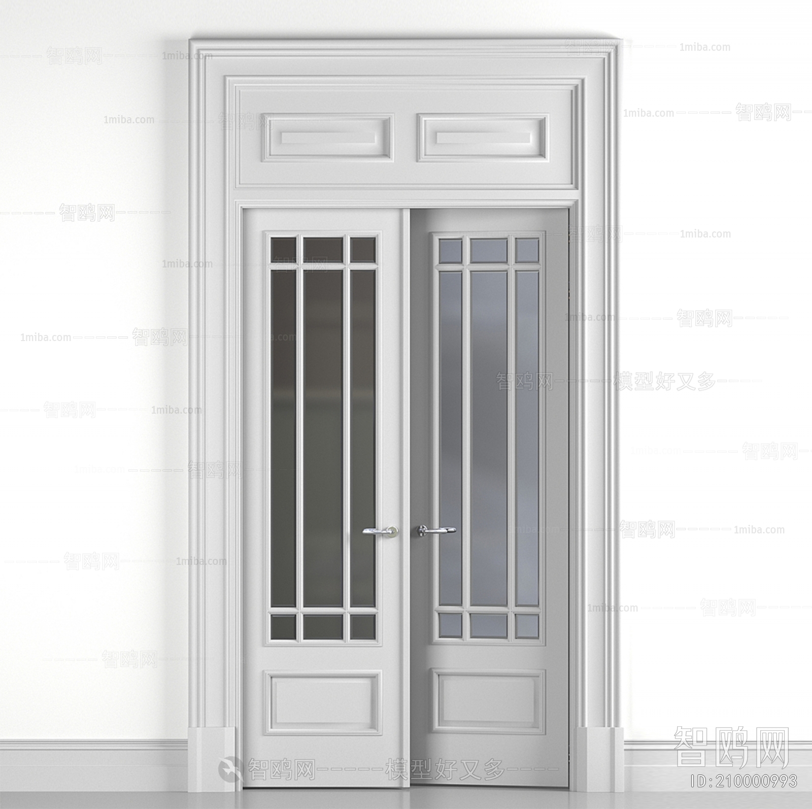 Simple European Style Double Door