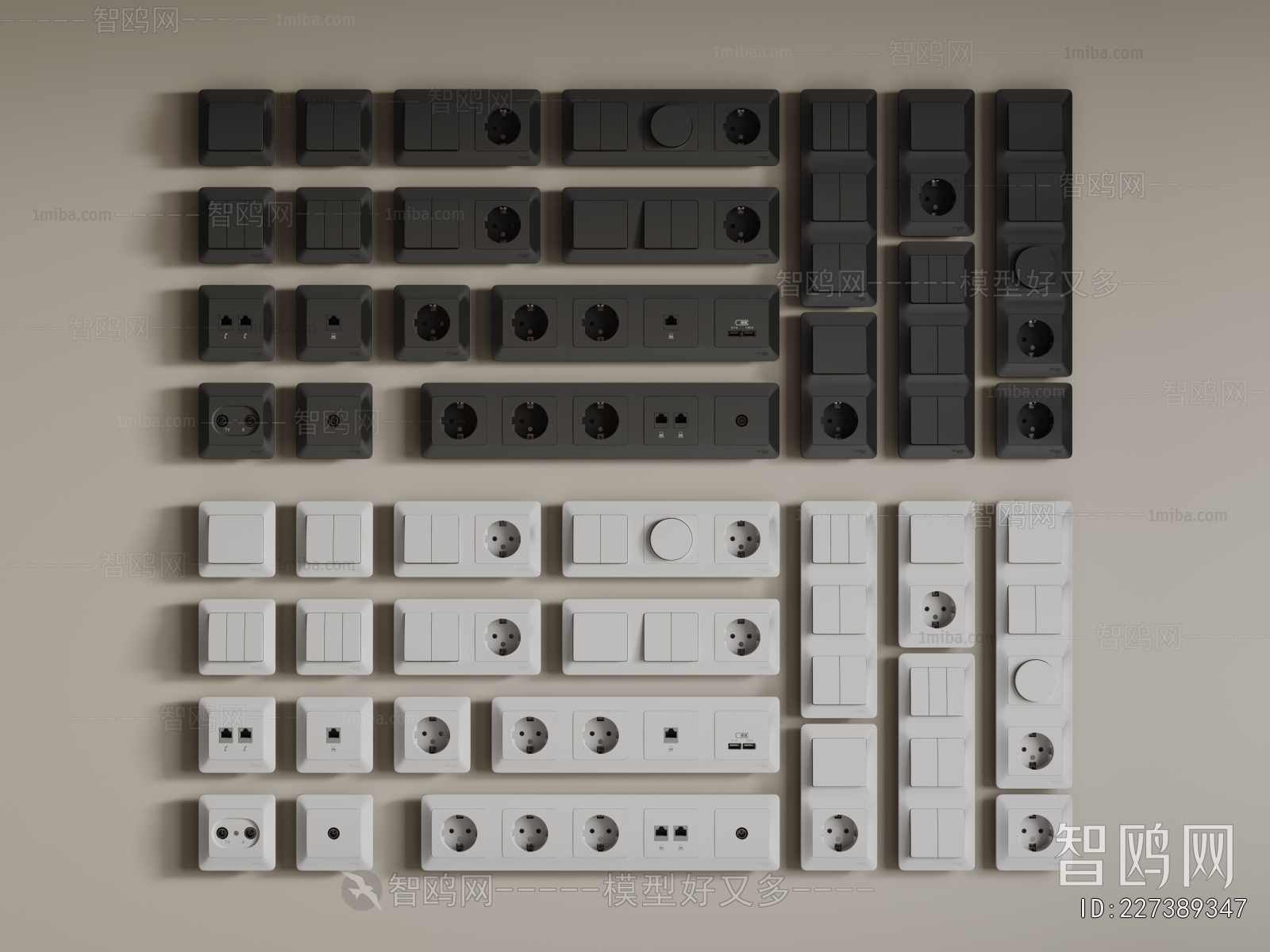 Modern Switch Socket Panel