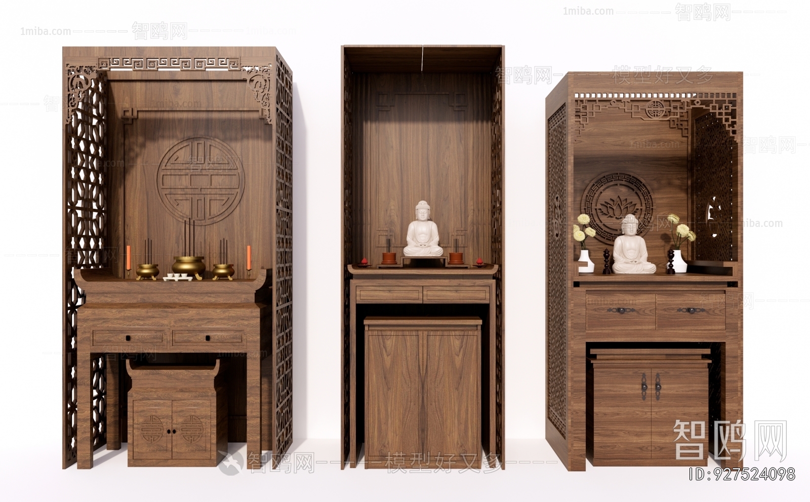 Chinese Style Buddhist Niche