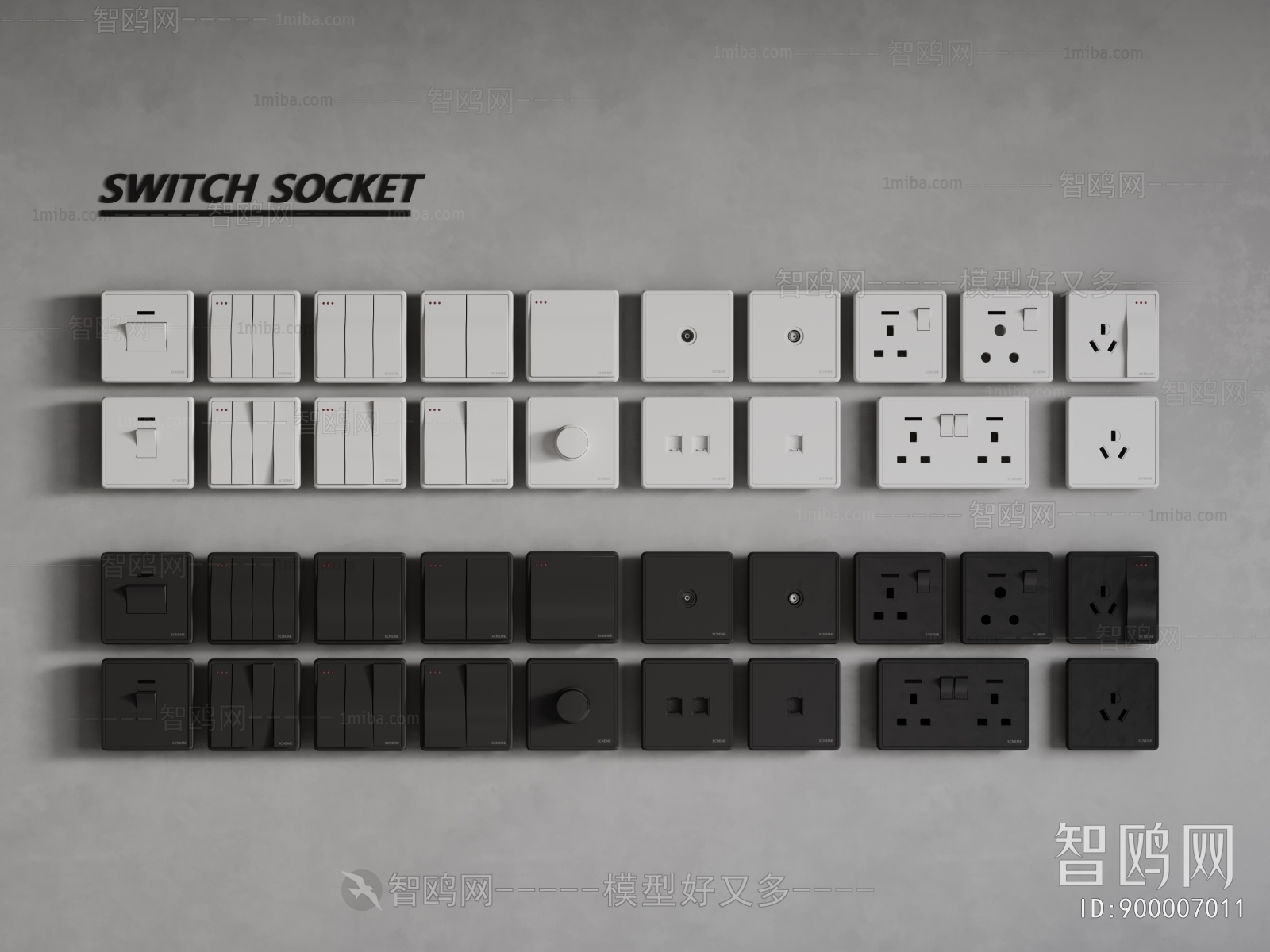 Modern Switch Socket Panel