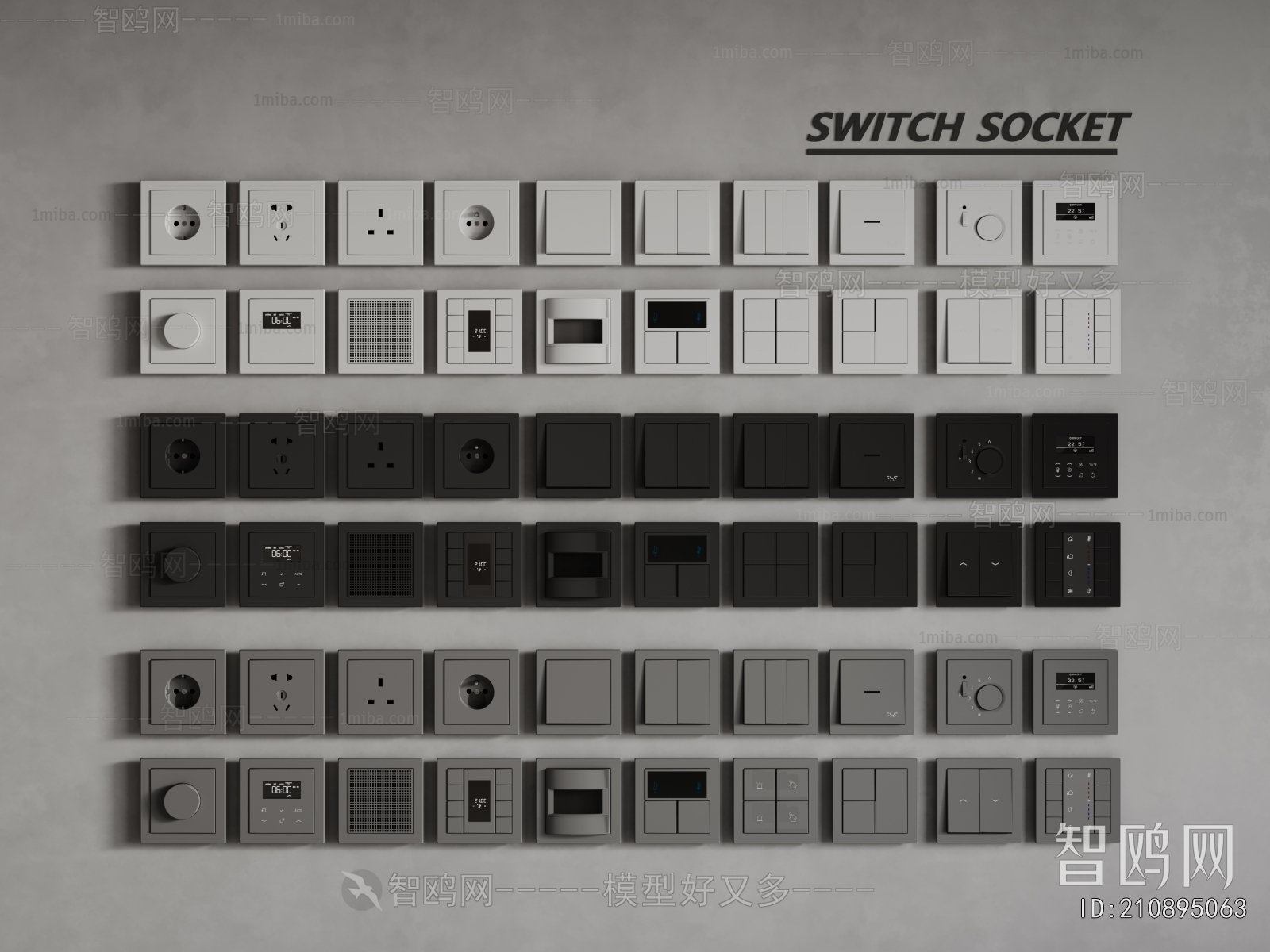 Modern Switch Socket Panel