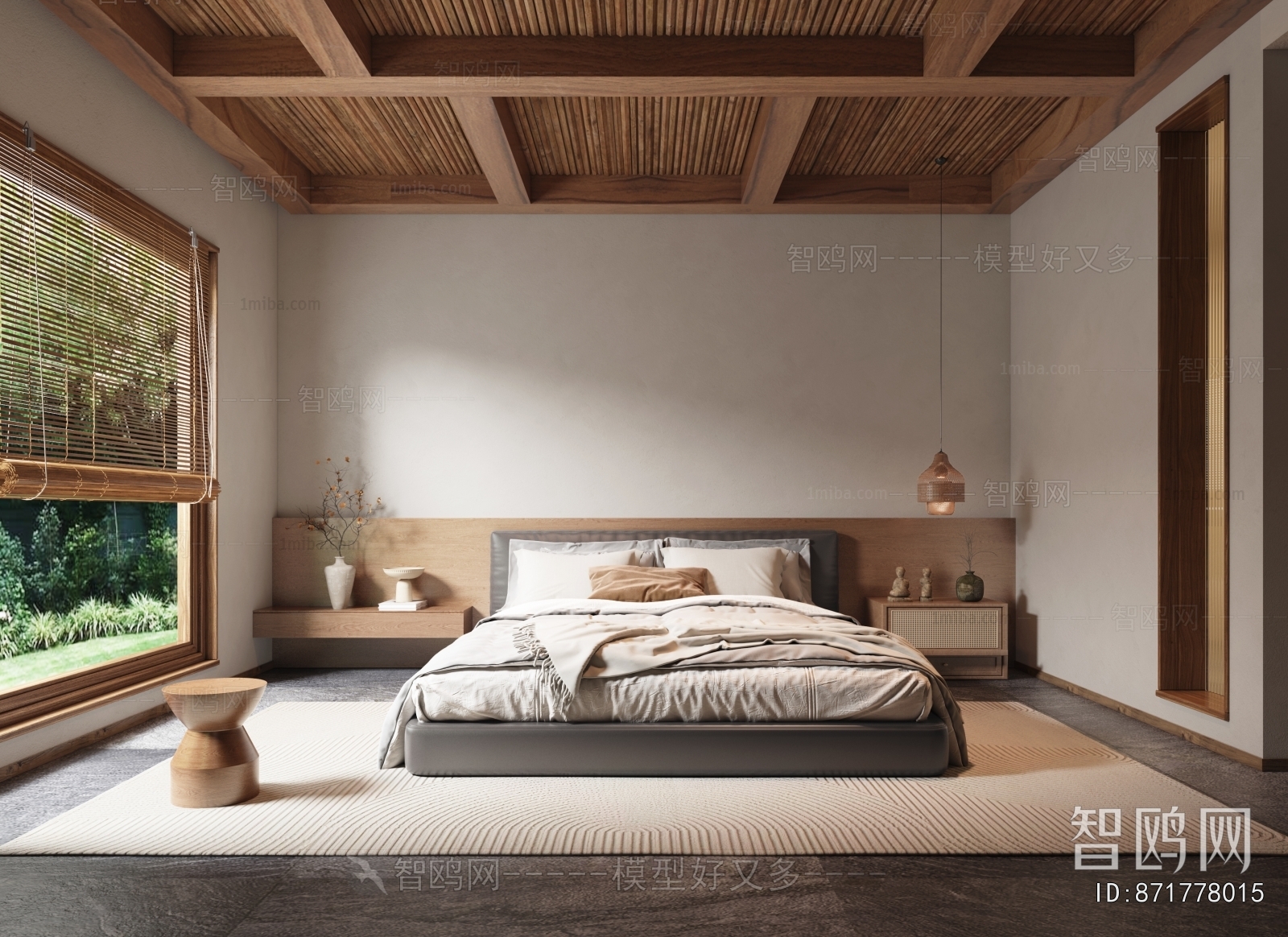 Wabi-sabi Style Bedroom