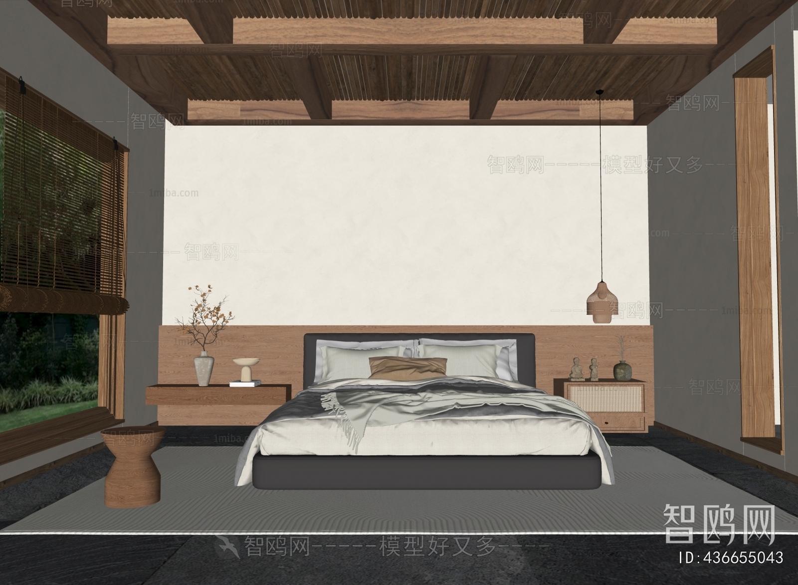 Wabi-sabi Style Bedroom