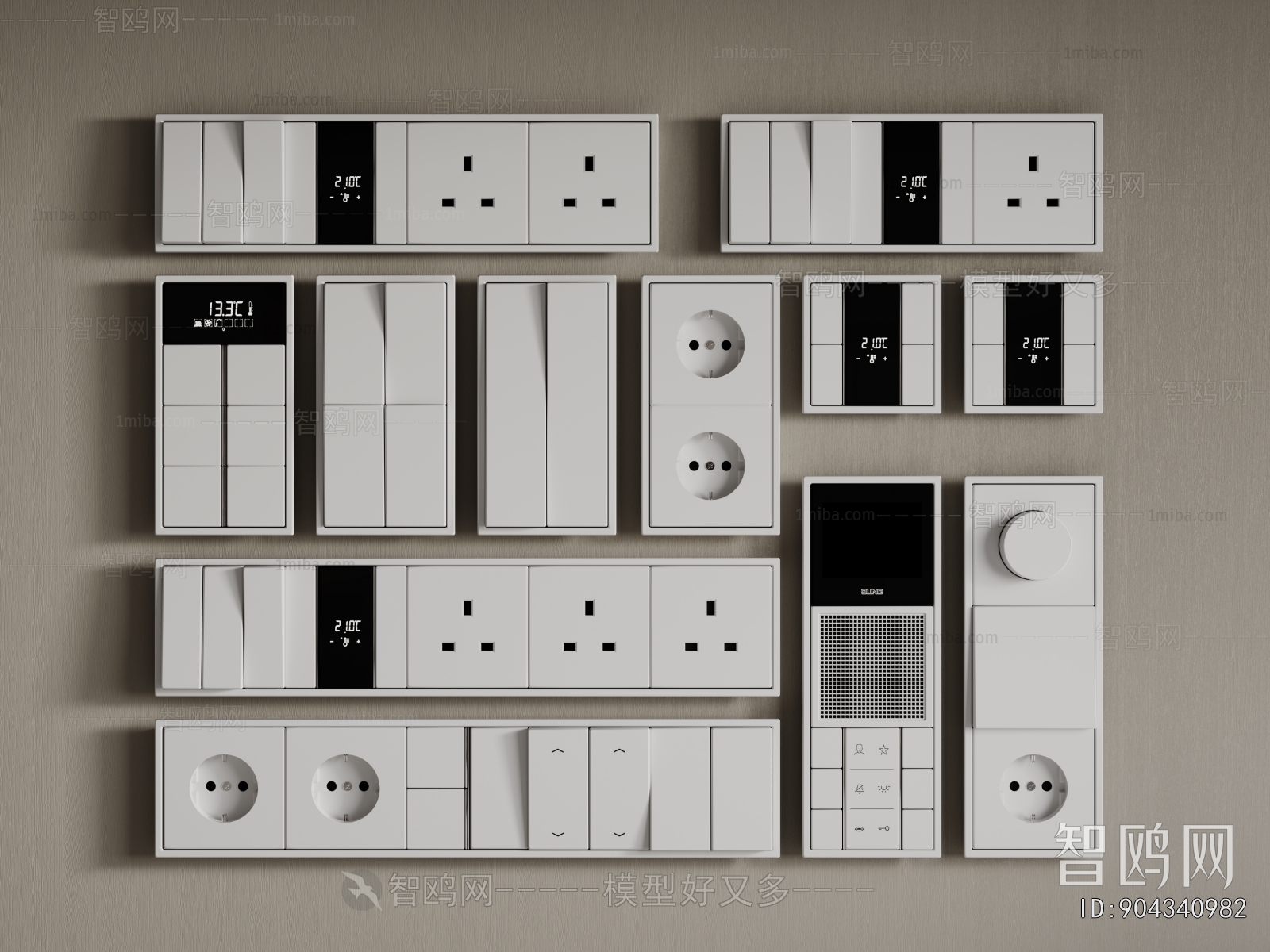 Modern Switch Socket Panel