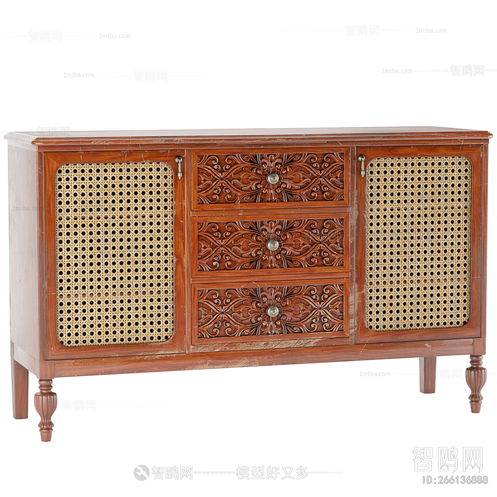 Mediterranean Style Side Cabinet/Entrance Cabinet