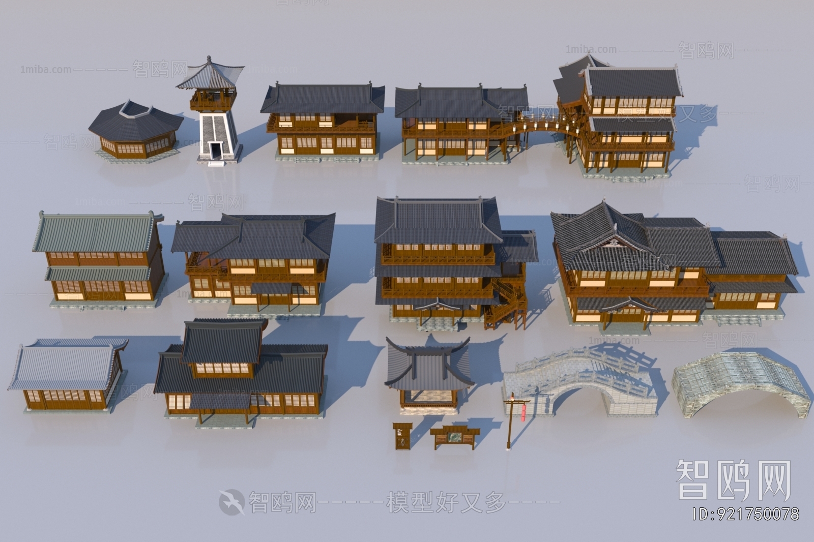 Chinese Style Ancient Architectural Buildings