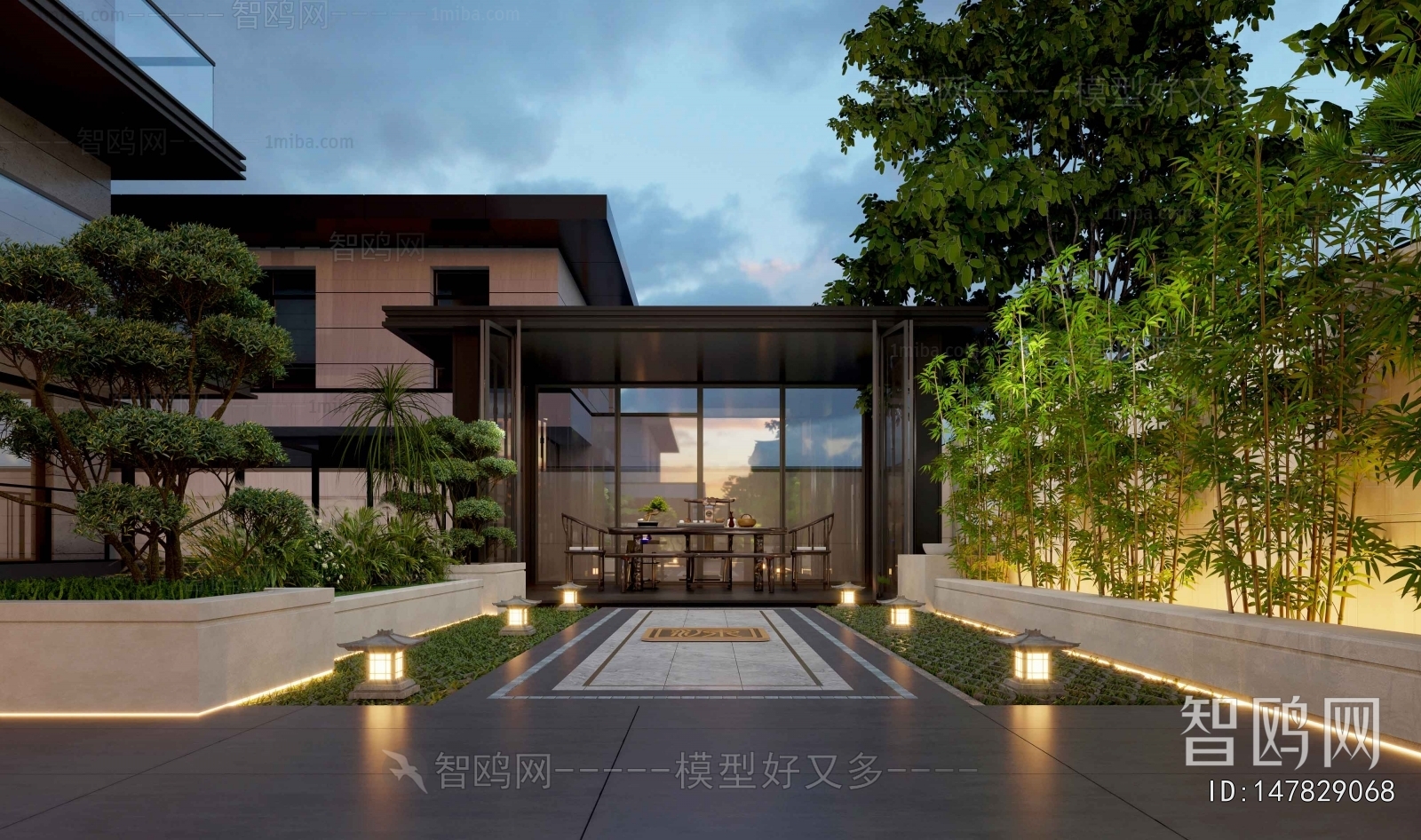 New Chinese Style Courtyard/landscape