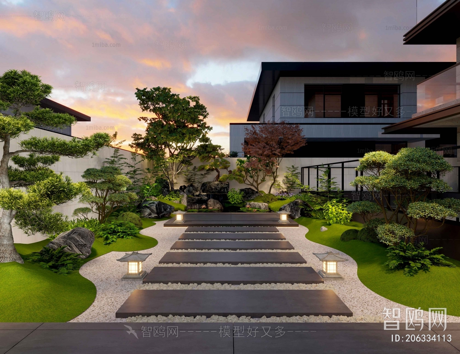 Modern Courtyard/landscape