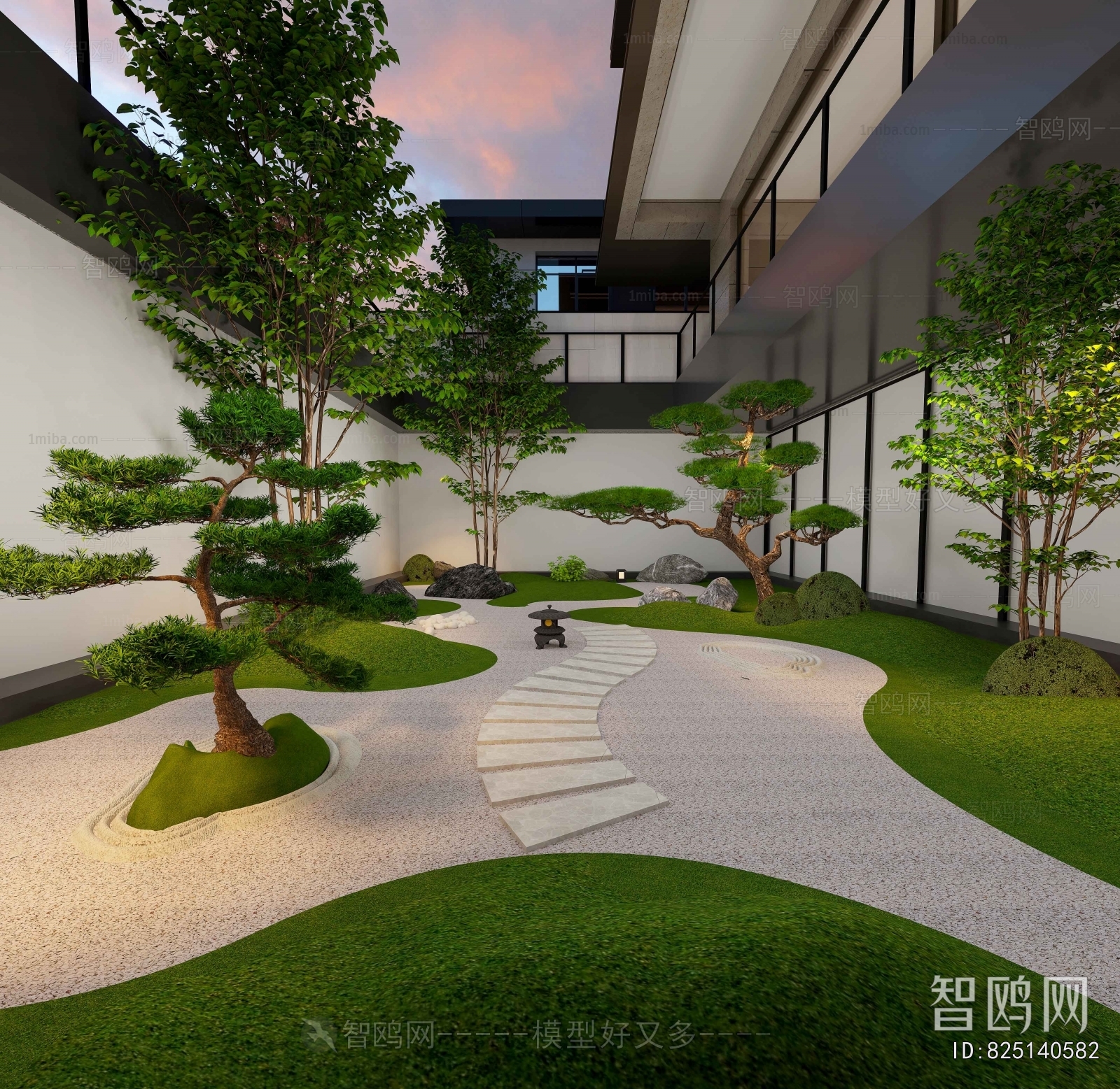 Modern Courtyard/landscape