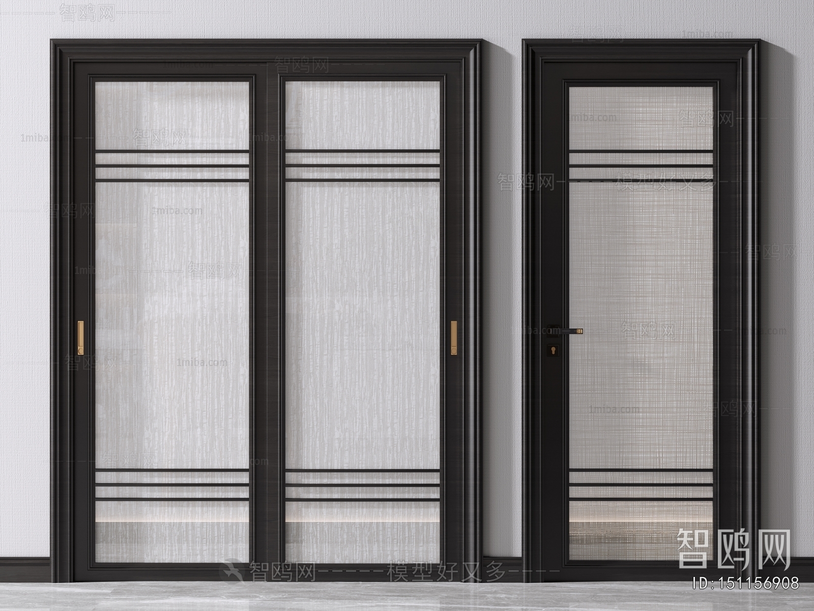 New Chinese Style Sliding Door