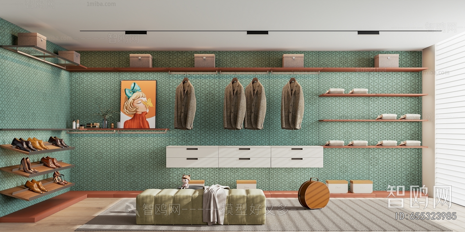 Modern Clothes Storage Area