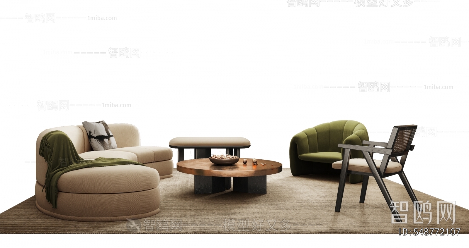 Minotti 米洛提现代沙发茶几组合