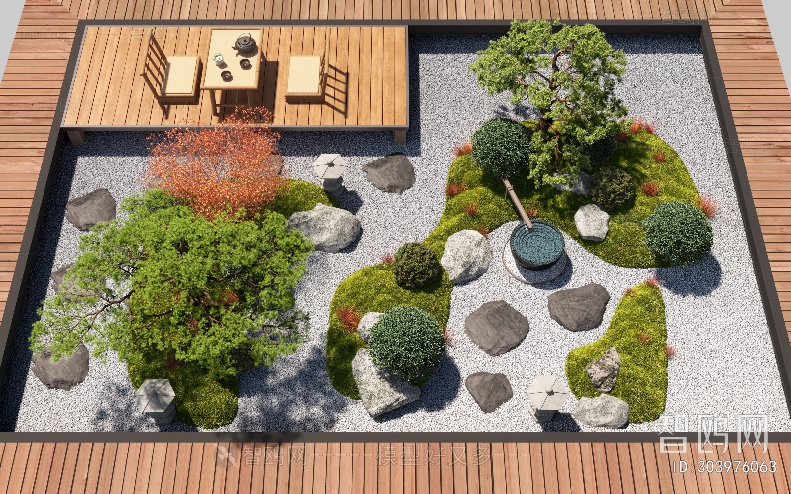 New Chinese Style Courtyard/landscape