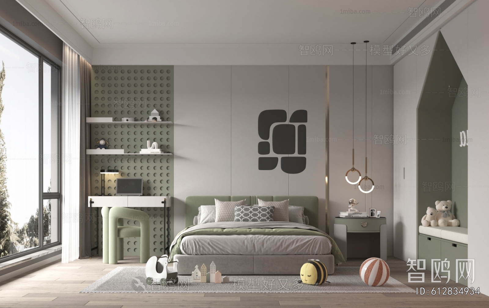 Modern Boy's Room And Son's Room