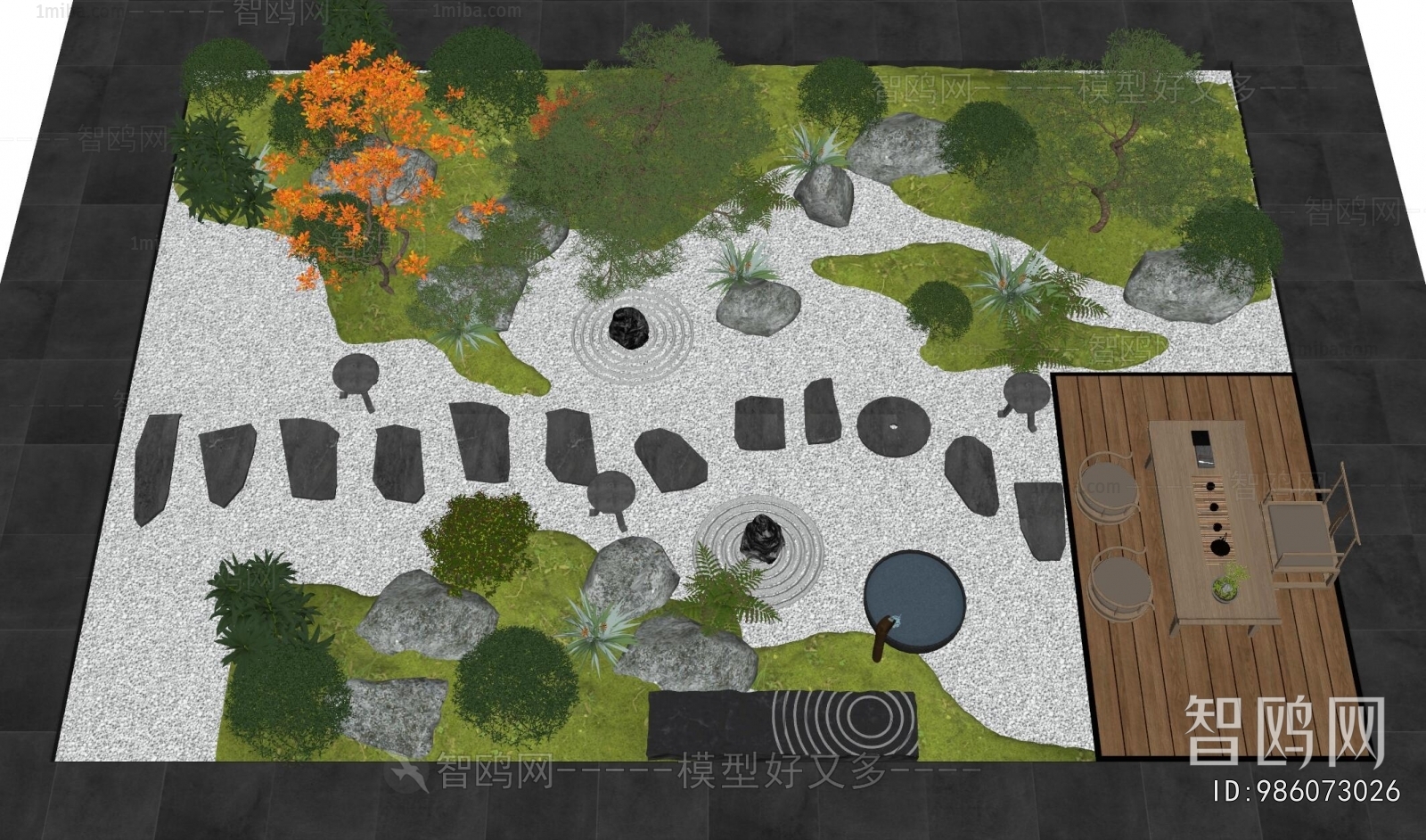 New Chinese Style Courtyard/landscape