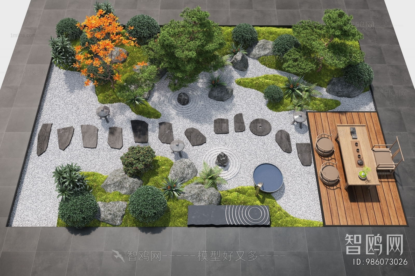 New Chinese Style Courtyard/landscape