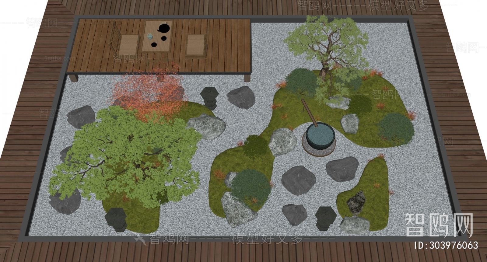 New Chinese Style Courtyard/landscape