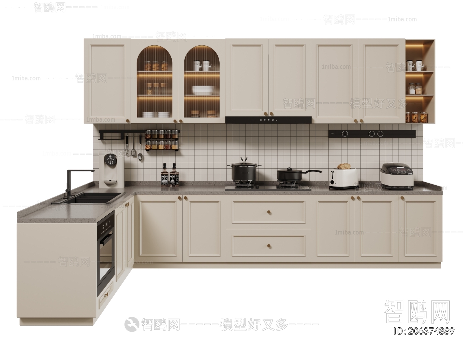 French Style Kitchen Cabinet