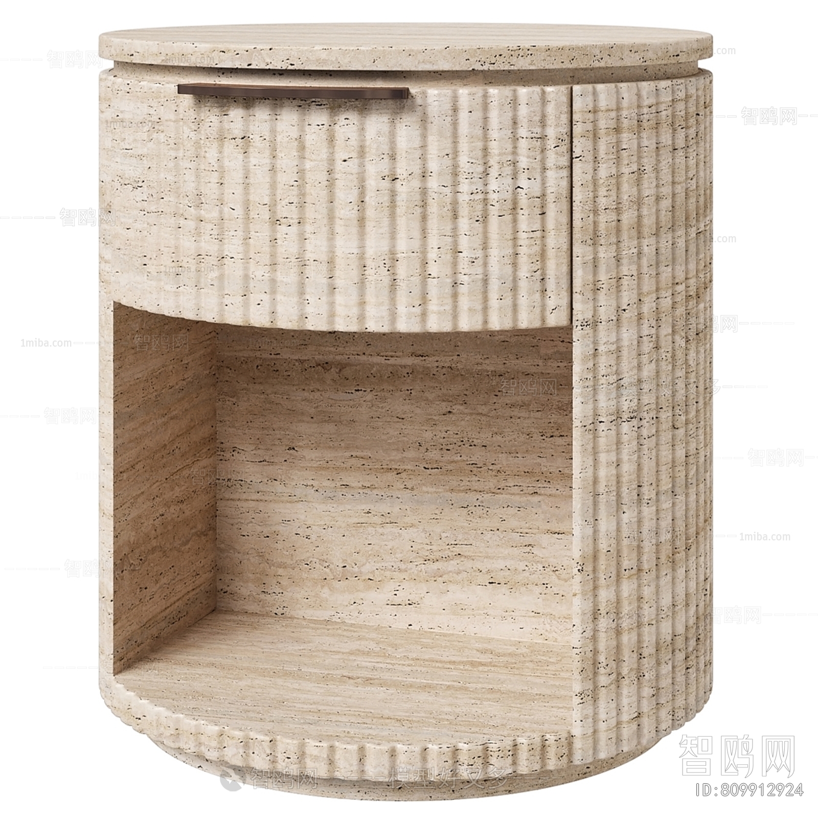 Wabi-sabi Style Bedside Cupboard