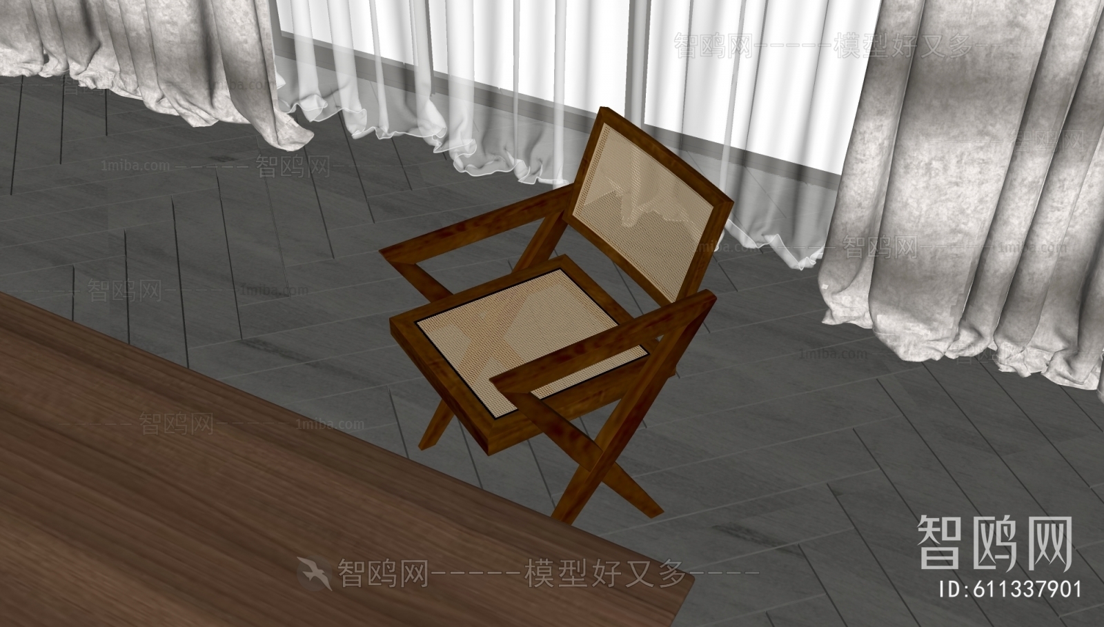 Wabi-sabi Style Lounge Chair