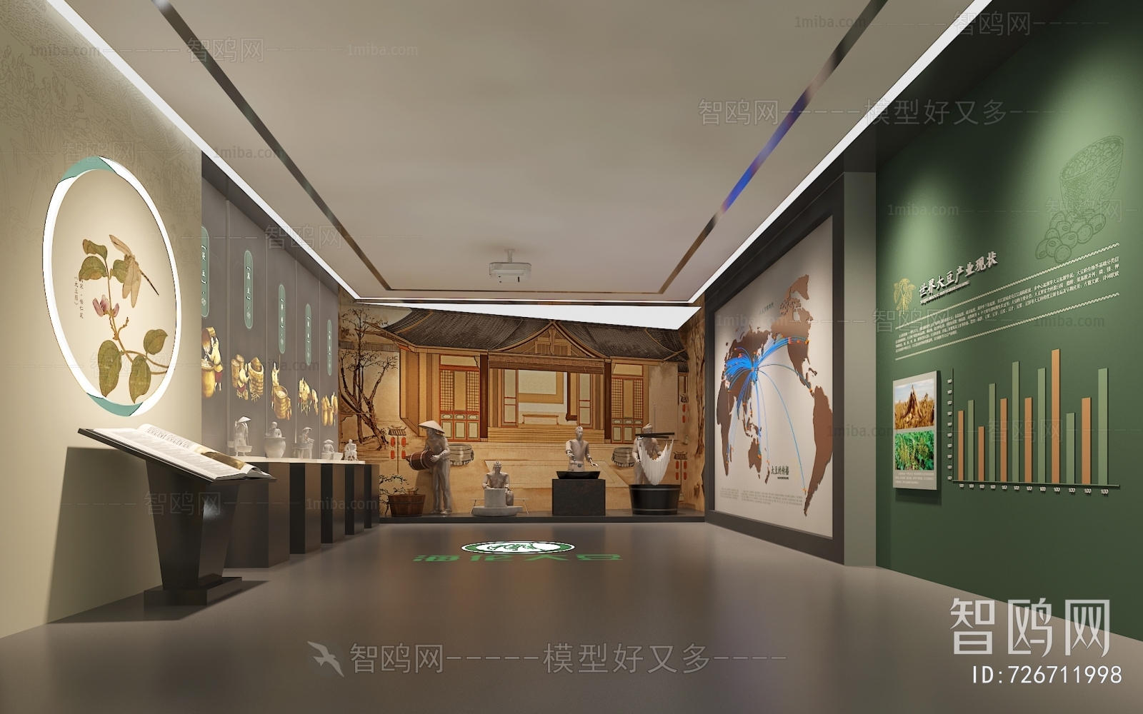 New Chinese Style Exhibition Hall